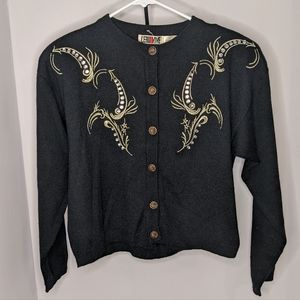 L'eau Vive vintage wool blend cardigan